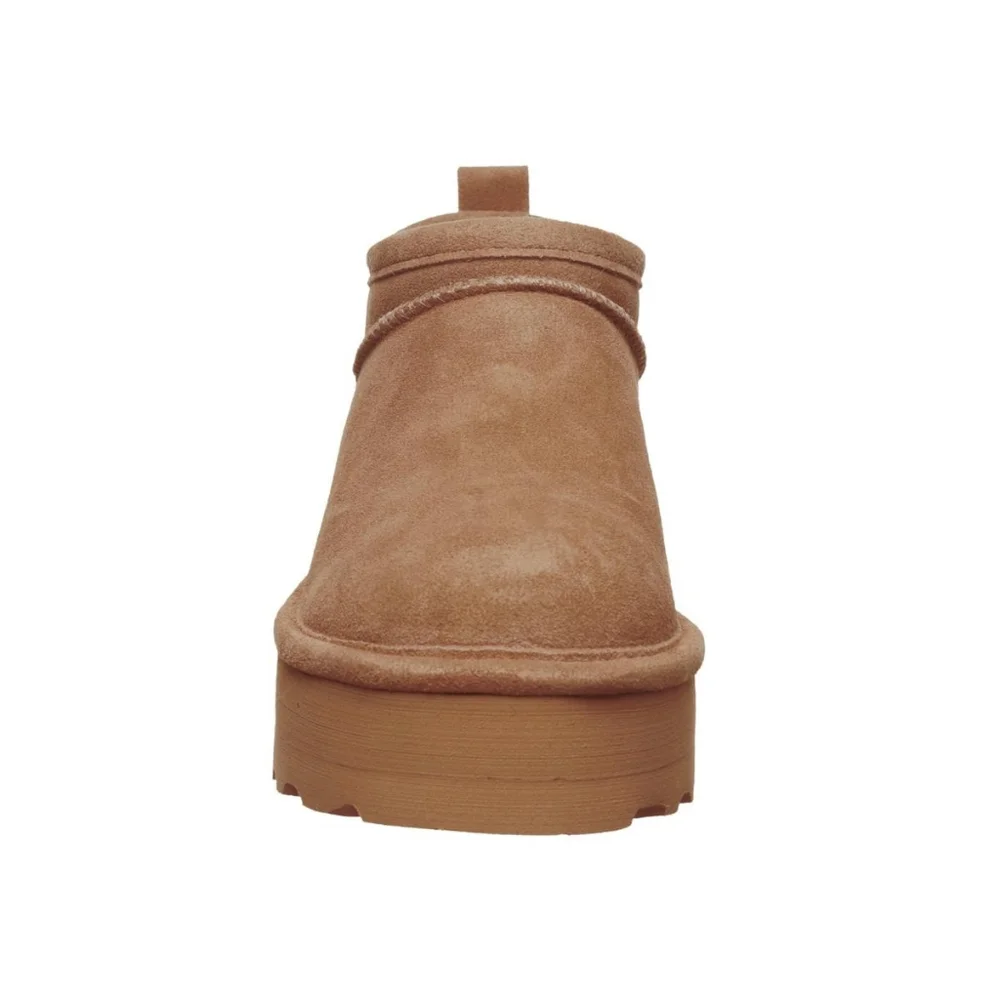 Bearpaw Women's Retro Super Shorty Suede Platform Bootie Brown New Size 5 and 9 - Picture 8 of 9